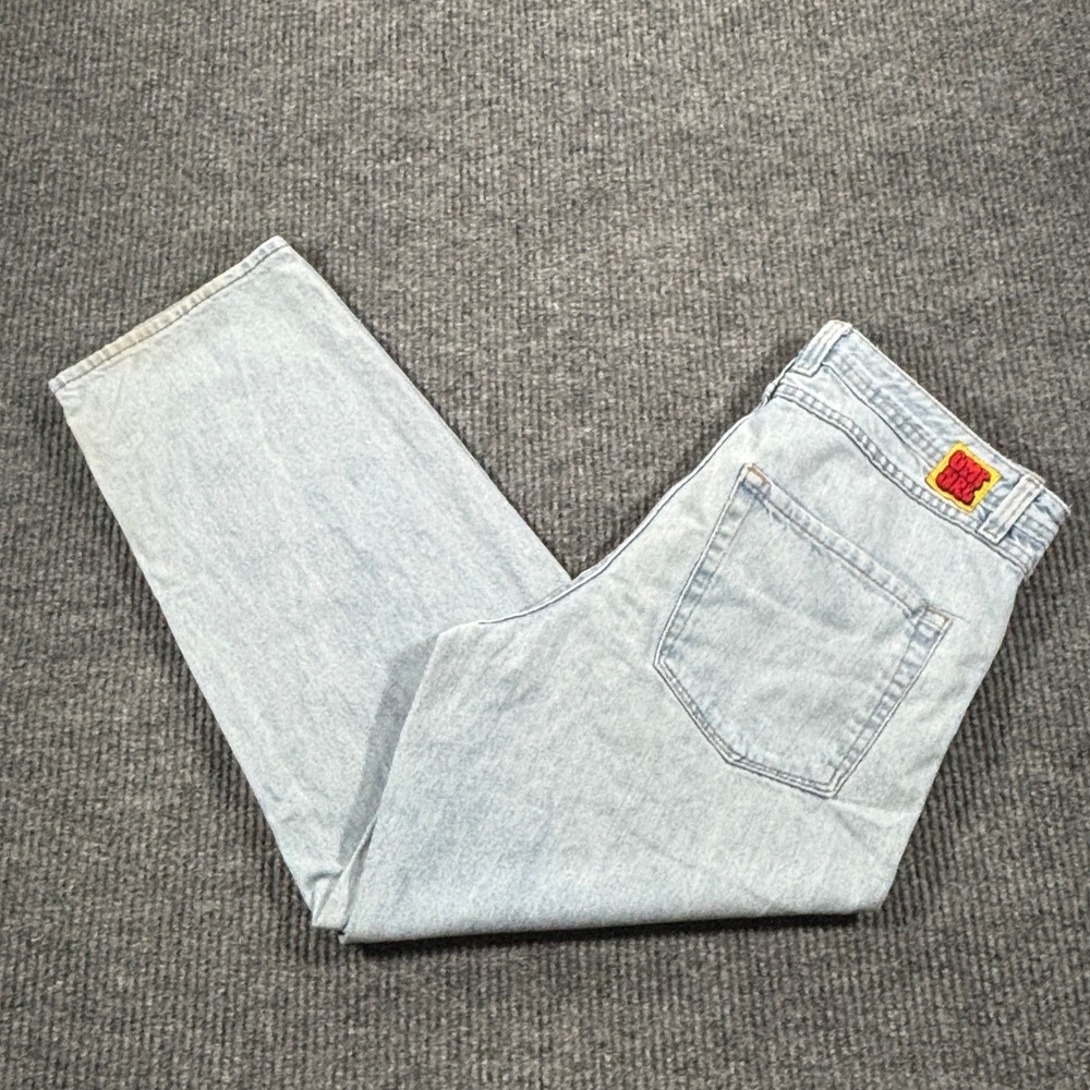 Empyre Loose Fit Jeans Mens 34 Light Wash Baggy Skate Streetwear